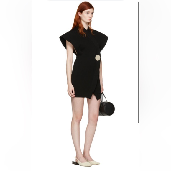 Jacquemus Black Asymmetrical Dress - Picture 2 of 7